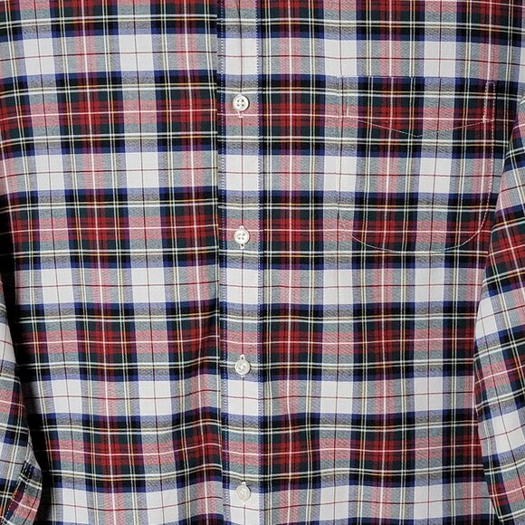 J.Crew The Broken In Oxford Cotton Outdoor Plaid Long Sleeve Button Up Shirt XL - Picture 7 of 10